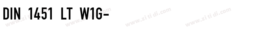 DIN 1451 LT W1G字体转换